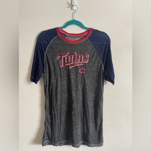 ⚾️ MLB Genuine Merchandise MN Twins Heathered Tee, size L ⚾️